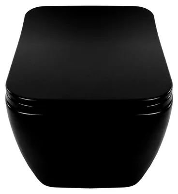 Produktbild von Hängendes WC ohne Spülrand mit Softclose-Funktion in Schwarz