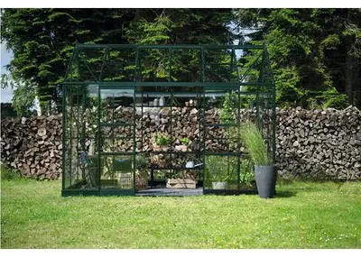 Produktbild von Gewächshaus Halls Icon 6 Planthouse 7,3 m² Sicherheitsglas 3 mm 379,1 x 192,5 cm grün
