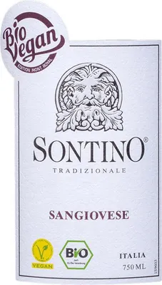 Produktbild von Sontino BioVegan Sangiovese halbtrocken - F. W. Langguth Erben