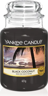 Zdjęcie produktu dla Yankee Candle Large Jar Black Coconut, Okrągły, Czarny, Kokos, 1 szt.