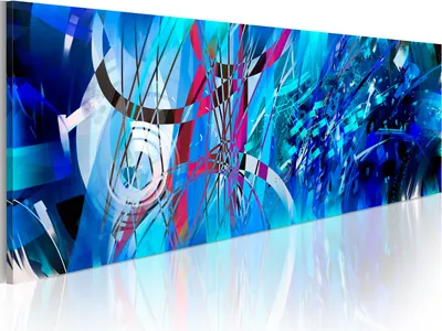 Produktbild von Wandbilder Abstrakt 120x40 cm 1 tlg – Bilder Wohnzimmer, Moderne Leinwandbilder, Leinwanddruck, Wanddeko Schlafzimmer, Leinwandbilder 020101-104