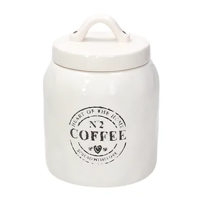 Produktbild von Tognana Kaffeedose Dolce Casa Countryside aus Keramik, beige-schwarz im Landhaus Stil, 11 x 16 cm