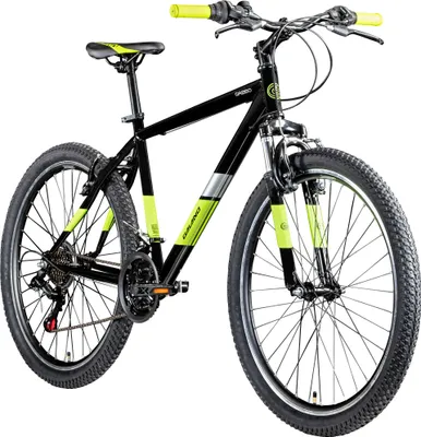 Produktbild von Galano GA260 26 Zoll Mountainbike 160 - 185 cm MTB Hardtail Fahrrad 21 Gänge V-Brakes Damen Herren Jugendliche unisex, Farbe:schwarz/grün, Rahmengröße:46 cm