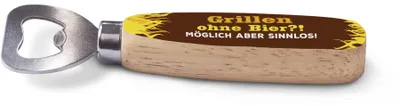 Produktbild von la vida - Flaschenöffner "Grillen ohne Bier - sinnlos!" 161432