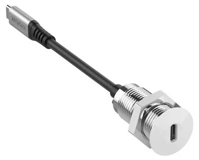 Zdjęcie produktu dla Gniazdo biurkowe Vivolink USB-C białe z (PROUSBCMF0.3SOCKET-W)