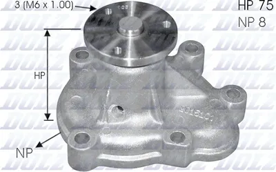 Produktbild von DOLZ Kühlmittelpumpe Wasserpumpe für OPEL Corsa D Schrägheck (S07) O144