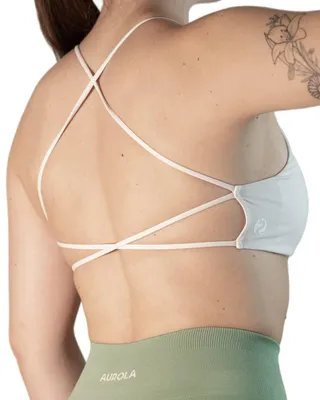 Produktbild von AUROLA Damen Yoga Sport-BHS Fitness Bustier Rückenfrei mit Trägern Workout Runni