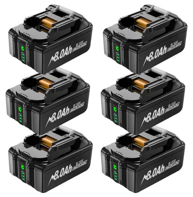 Immagine prodotto di Batteria di ricambio, 8000 mAh, modelli compatibili, 6 8,0 Ah, 18 V-b