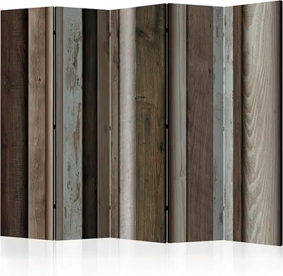 Imagen del producto de Silecomplaza - Biombo divisor de ambientes, diseño de madera, 225x172 cm, de 5 paneles, para sala de estar