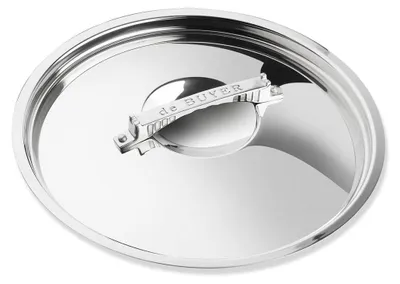 Edelstahl-Deckel, rund, 14 cm, silber, spülmaschinengeeignet