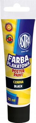 Image de Peinture pour affiches, noir, 30 ml | Tube | Lot de 6