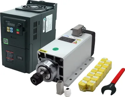 Immagine prodotto di motore mandrino CNC da 3,5 kW, velocità 24000 giri/min, coppia 1,4 Nm, 220V