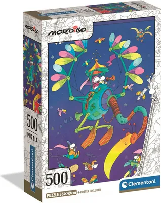 Immagine prodotto di CLE puzzle 500 Compact Mordillo Il Viaggio 35594