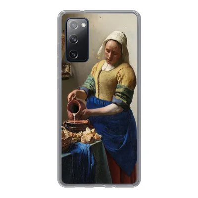 Produktbild von MuchoWow® Handyhülle Schutzhülle Hülle für Samsung Galaxy S20 FE Das Milchmädchen - Gemälde von Johannes Vermeer Silikon Softcase Handy Hülle - Abdeckung