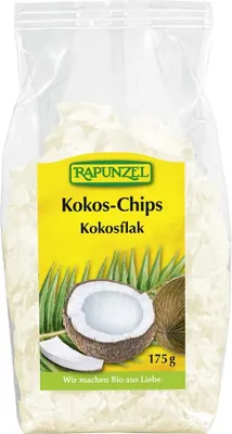 Zdjęcie produktu dla Rapunzel 269535, Wiórki kokosowe, 698 kcal, 67,5 g, 63,7 g, 10,1 g, 7,3 g
