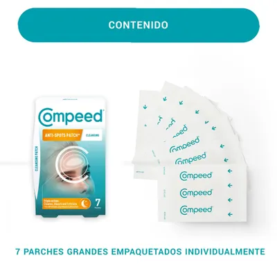 Produktbild von Compeed - Anti-Pickel* Patch Reinigend– Reinigt, absorbiert und entfernt– Hydrokolloid Pickel Patch*- Ideal für die Anwendung in der Nacht– Für größer