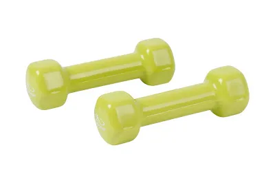 Produktbild von Hudora Vinylhantelset 2 x 1 kg, Gymnastikhanteln, grün; 76745