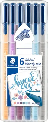 Immagine prodotto di Flamastry Triplus 6 colori Staedtler Hygge No. 7245