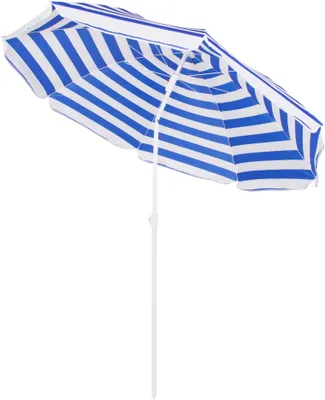 Obrázok produktu pre Springos® Plážový slnečník s funkciou naklápania Slnečník Zásobník na tienenie max. výška 175 cm priemer 160 cm Veľký záhradný slnečník