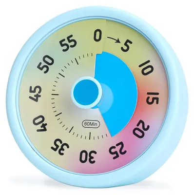 Produktbild von Visueller Timer – Countdown-Timer für Kinder – 60 Minuten – Regenbogenfarben