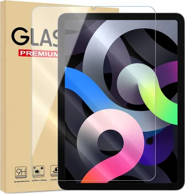 Produktbild von Panzer Folie für Apple iPad Air 4 / 5 10.9 Echt Glas Displayschutzfolie Transparent Glasfolie 9H Härtegrad Schutzglasfolie