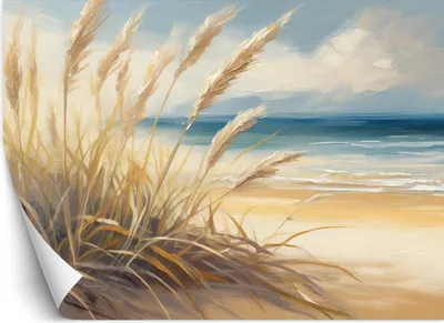Produktbild von Vlies fototapete Meeresstrand Natur Landschaft 350x245 cm Feeby Beige inkl. Kleber einfache Montage