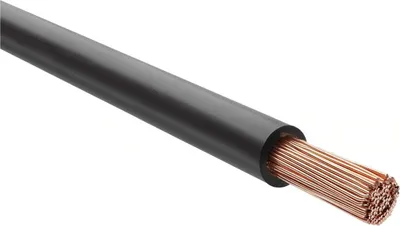 Image de CÂBLE HELU H07Z-K 90 °C 1X35 mm² BK (noir) Conducteur unique sans halogène noir AD 12,1 mm Tension nominale Uo/U 450 V/750 V - 1