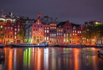 Produktbild von WOODEN CITY Holzpuzzle Nacht Amsterdam 2in1, 75 Teile ECO