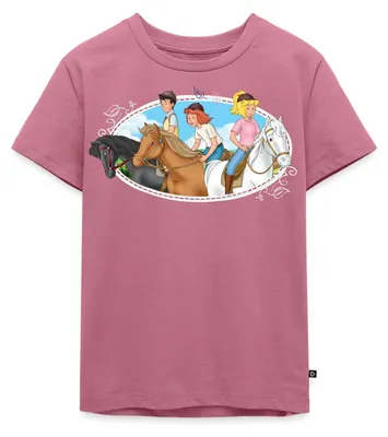 Produktbild von Spreadshirt Bibi Und Tina Ausritt Mit Freunden Kinder Premium T-Shirt, 134/140 (8 Jahre), Mauve
