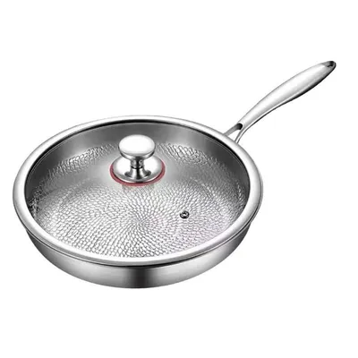 Obrázok produktu pre Panvica s pokrievkou, odolná proti poškriabaniu, z čistého titánu, nepriľnavý povrch, L – 11 palcov / 28 cm