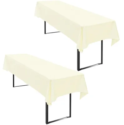 Obrázek produktu pro Ubrousky na stůl, vhodné pro pivní zahrádky, 2 kusy, rozměry 100 x 250 cm, barva béžová, materiál polyester, voděodolné, opakovaně použitelné