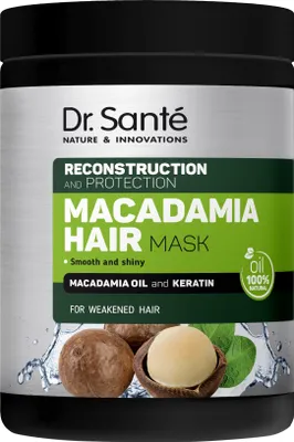 Obrázok produktu pre DR. SANTE Regeneračná maska na vlasy s makadamiovým olejom a keratínom 1000 ml