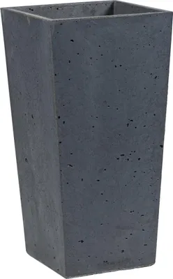 Zdjęcie produktu dla Donica Betonowa Zewnętrzna Na Dwór Z Otworami Zadora CONE M 32x32x63 grafitowy