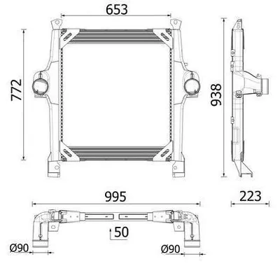 Immagine prodotto di MAHLE CI 728 000P Intercooler per IVECO TRAKKER I Turbo