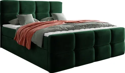 Produktbild von MIRJAN24 Boxspringbett Fuego, Doppelbett mit zwei Bettkästen für die Bettwäsche, Hauptmatratze, Topper und Kopfteil (Fresh 13, Größe: 160x200 cm)