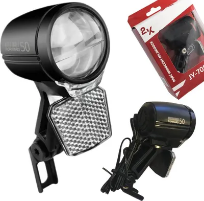 Obrázek produktu pro Přední Dynamo Lampa Na Kolo Se Soumrakovým Senzorem S Dvojitou Čočkou