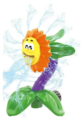 Immagine prodotto di Irrigatore a forma di girasole per bambini dagli 8 anni in su, da collegare al tubo da giardino