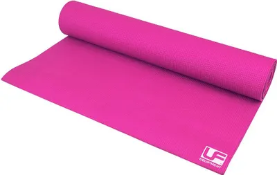 Zdjęcie produktu dla Mata do jogi Urban Fitness różowa 4mm - antypoślizgowa i wygodna 183x61cm