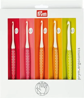 Immagine prodotto di Set di ferri da maglia ergonomici in legno, 5 pezzi, da 3,5 a 6,0 mm
