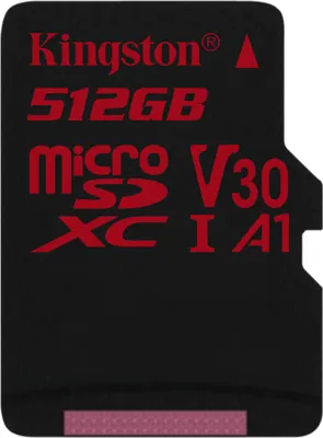 Produktbild von Kingston Technology Canvas React, 512 GB, MicroSDHC, Klasse 10, UHS-I, 100 MB/s, 80 MB/s