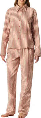 Produktbild von Schiesser Damen Schlafanzug lang Gr. 36  terracotta