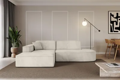 Produktbild von ALTDECOR Ecksofa in L-Form IREA-L1-v4 232x165x77 cm Beige Corner Sofa Eckcouch Couch Wohnlandschaft Cauchsofa