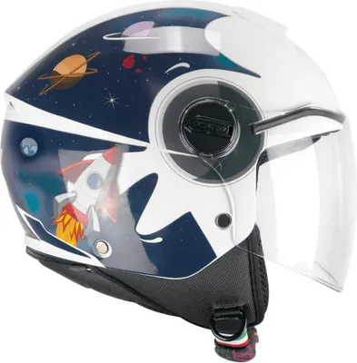 Produktbild von Kinder Motorradhelm CGM 261S MINI Space Blauweiß Glänzend größe JM