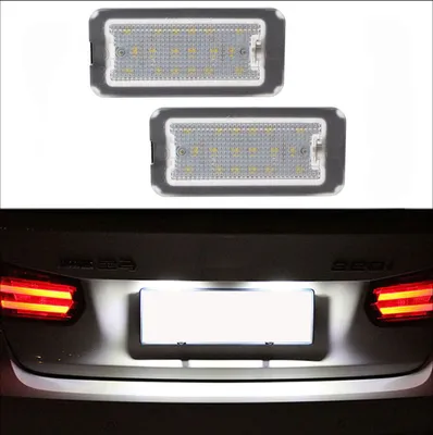 Produktbild von 2x LED Kennzeichenbeleuchtung 2x 18 SMD für Fiat 500 ab 2007-2016 / 500C Cabrio
