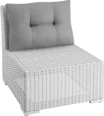 Produktbild von sunnypillow Gartenkissen Rückenkissen für Rattanmöbel UV - beständig 60x40x12 cm Grau