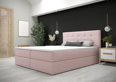 Obrázok produktu pre Moderná posteľ s úložným priestorom 160x200 STIG 5 - ružová