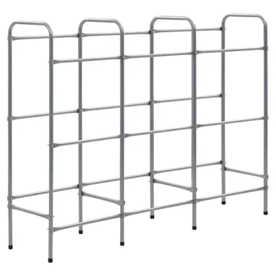 Produktbild von vidaXL Kistenregal für 9 Kisten Silbern 145x33x116 cm Stahl
