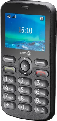 Zdjęcie produktu dla Doro 1880, Klasyczny, Jedna karta SIM, 6,1 cm (2.4"), Bluetooth, 1000 mAh, Czarny