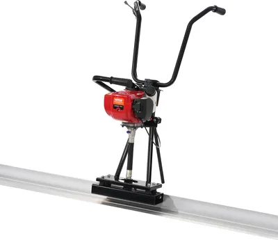 Immagine prodotto di Macchina per massetto in calcestruzzo a gas VEVOR con piastra in alluminio da 2445 mm, set di bordi livellanti, motore a vibrazione a 4 tempi per la finitura del cemento, 6500 giri/min