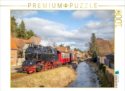 Produktbild von CALVENDO Puzzle 99 6001 der Selketalbahn in Straßberg | 1000 Teile Lege-Größe 64x48cm Foto-Puzzle für glückliche Stunden
